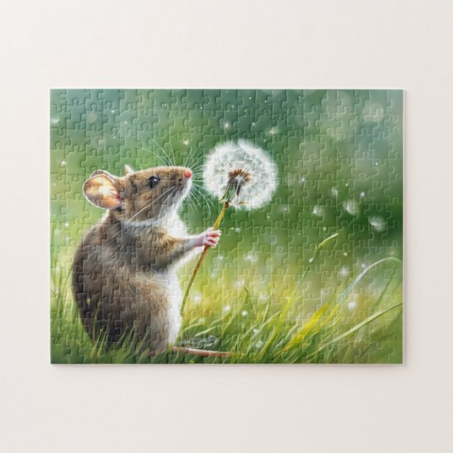Mouse makes a wish jigsaw puzzle (Horizontal)