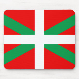 Mouse mat with Flag Basque “Ikkurina "