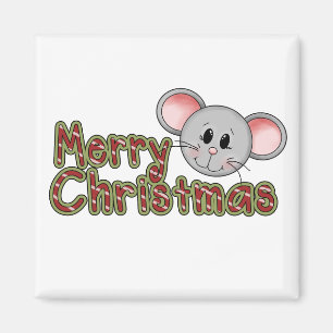 Mouse Merry Christmas Tshirts and gifts Magnet