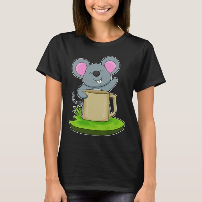 Mouse Mug Coffee T-Shirt (Front)