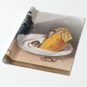 Mouse (Mus-musculus) Illustration Wrapping Paper