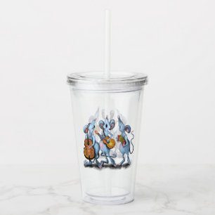 Mouse Music Band Acrylic Tumbler
