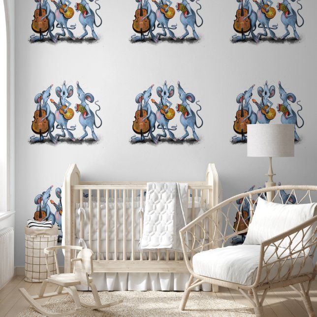 Mouse Music Band Funny Wallpaper (Kids)