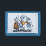 Mouse Music Band Wallet Gift - Fun<br><div class="desc">Funny Romantic Mouse Band - Cartoon Animal Drawing Mouses Love Music - Choose / Add Your Unique Text / Colour - Make Your Cpecial Gift - Resize and move or remove and add elements / text with customisation tool ! - Drawing and Design by MIGNED. You can also transfer my...</div>