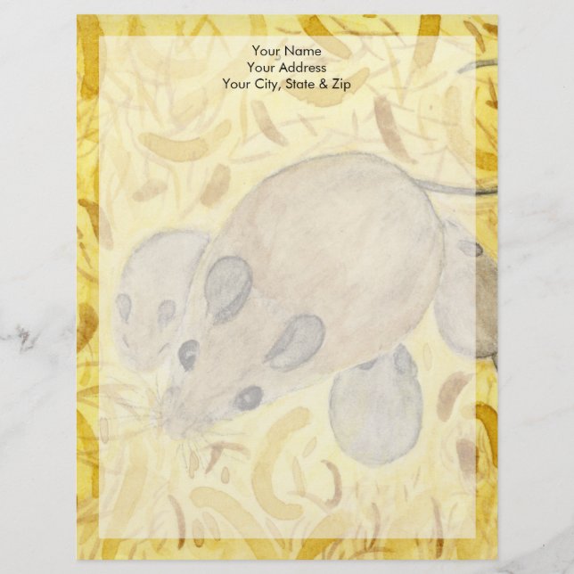 Mouse Nest Custom Letterhead (Front)