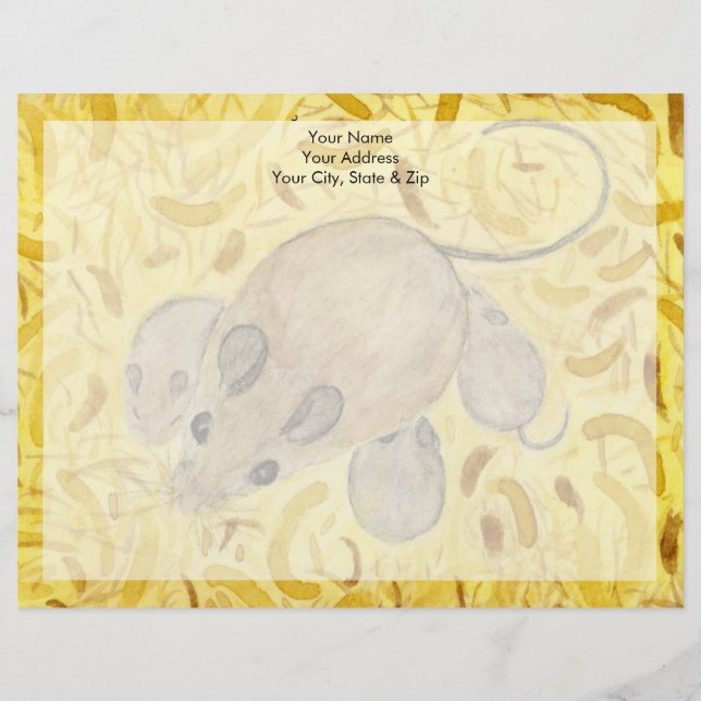 Mouse Nest Custom Letterhead (Front)