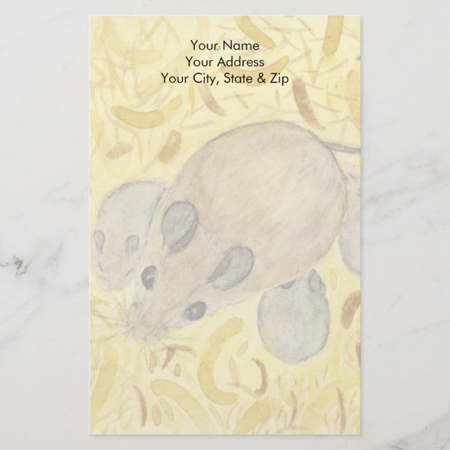 Mouse Nest Stationery (Front)