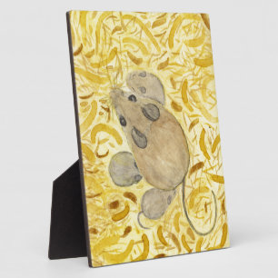 Mouse Nest Watercolor Plaque