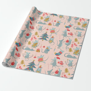 Mouse   Not a Creature Was Stirring Holiday Wrapping Paper
