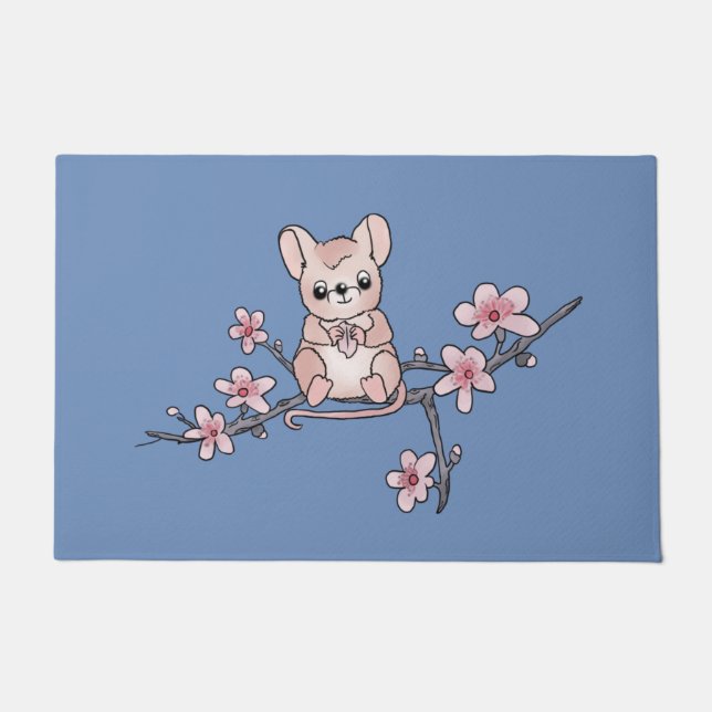 mouse on the branch doormat (Front)