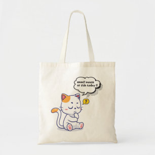 Mouse or Fish? – funny pet- Deep Thinking Cat Tote Bag