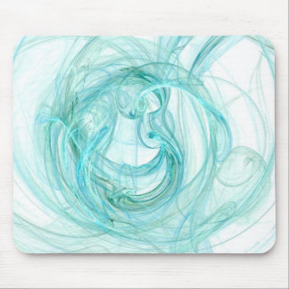 Mouse Pad: Aqua Unique Abstract Fractal Art! Mouse Pad