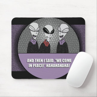 Mouse Pad - Area 51 aliens joke