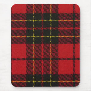 Mouse Pad Brodie Red Modern Tartan Print