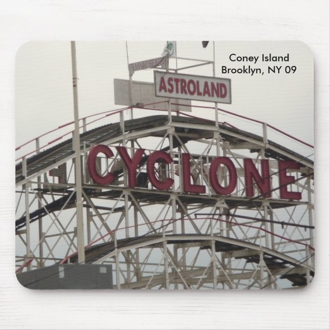 Mouse Pad, Cyclone Roller Coaster Pad (Front)