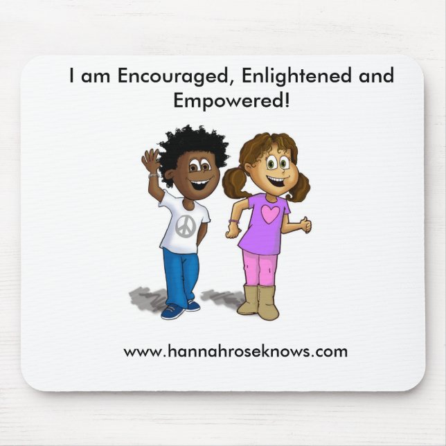 mouse pad encouraged enlightened and empowered (Front)