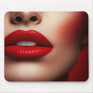 Mouse pad "Gorgeous Red Lipstick"