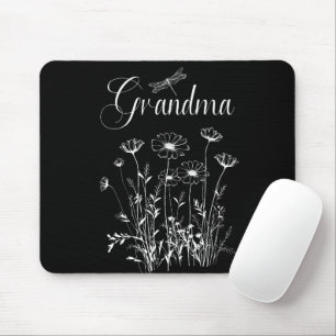 Mouse Pad - Grandma Wildflower Dragonfly