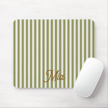 Mouse Pad Personalised Striped Custom Name