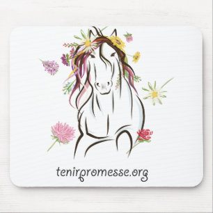 mouse pad Promise in flowers , portrait