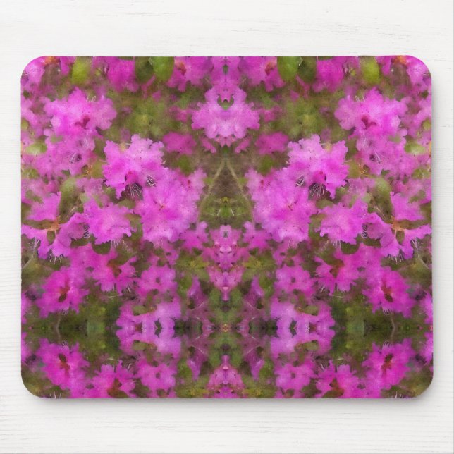 Mouse Pad - Purple Rhododendrons (Front)