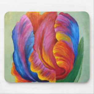 Mouse Pad Rainbow Tulip #3