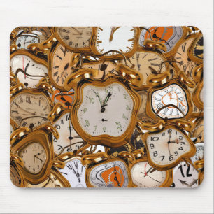 Mouse Pad Texture Paint Time Retro Board Watch