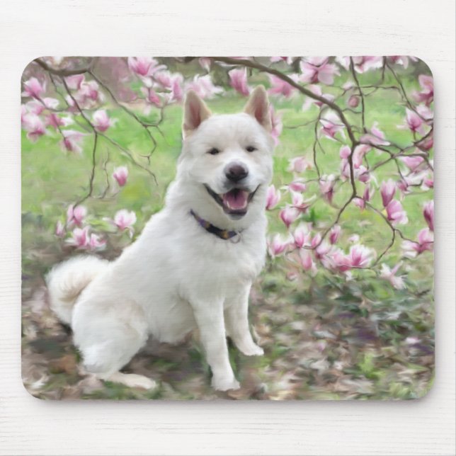 Mouse Pad - White Akita (Front)