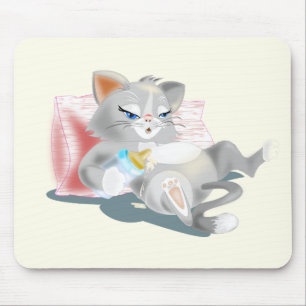 Mouse Pad with Baby Kitten