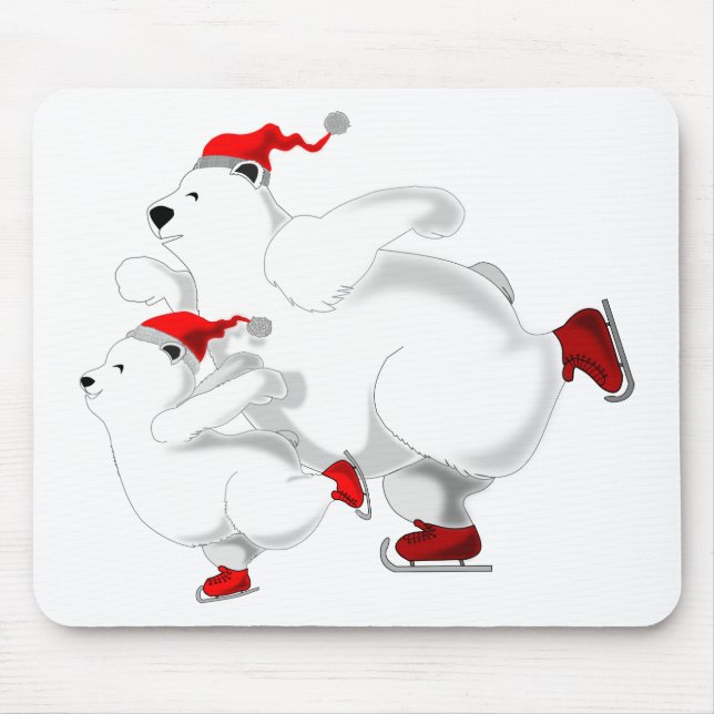 Mouse Pad with Christmas Bears (Front)