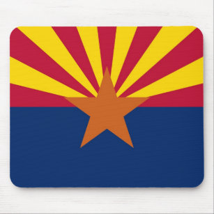 Mouse pad with Flag of Arizona State - USA