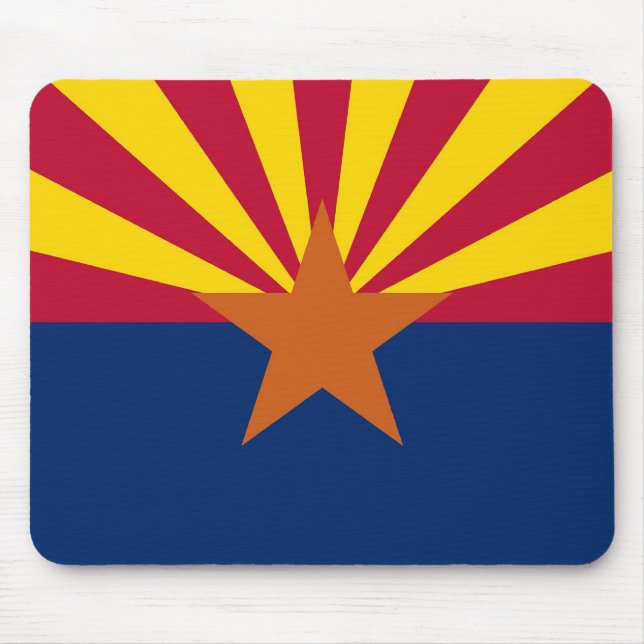 Mouse pad with Flag of Arizona State - USA (Front)