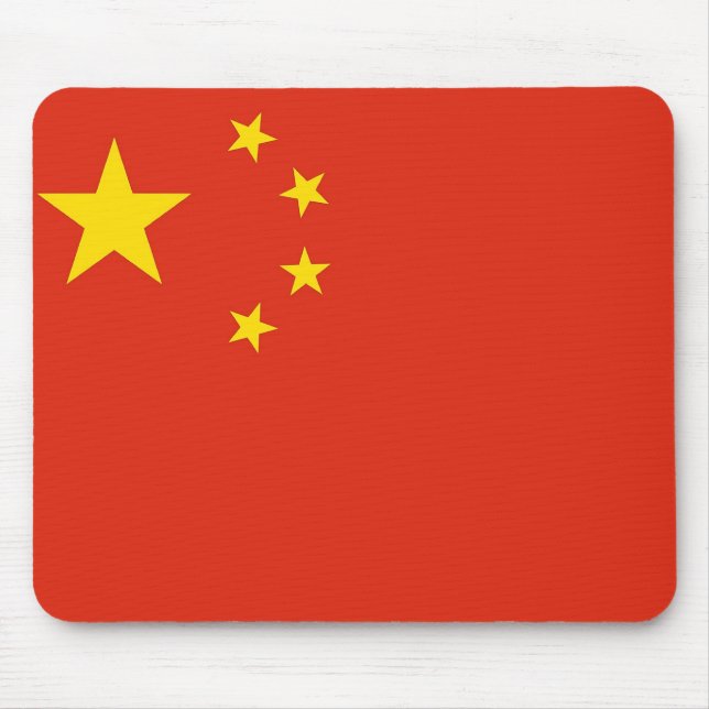 Mouse pad with Flag of China (Front)