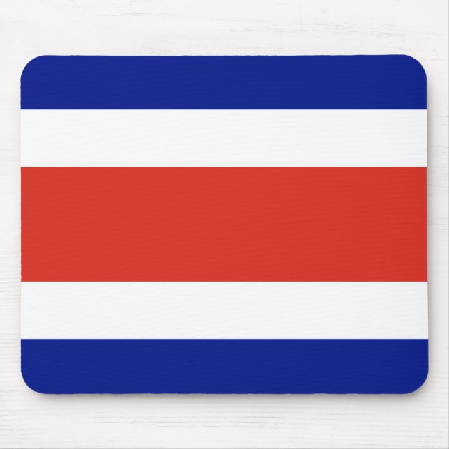 Mouse pad with Flag of Costa Rica (Front)