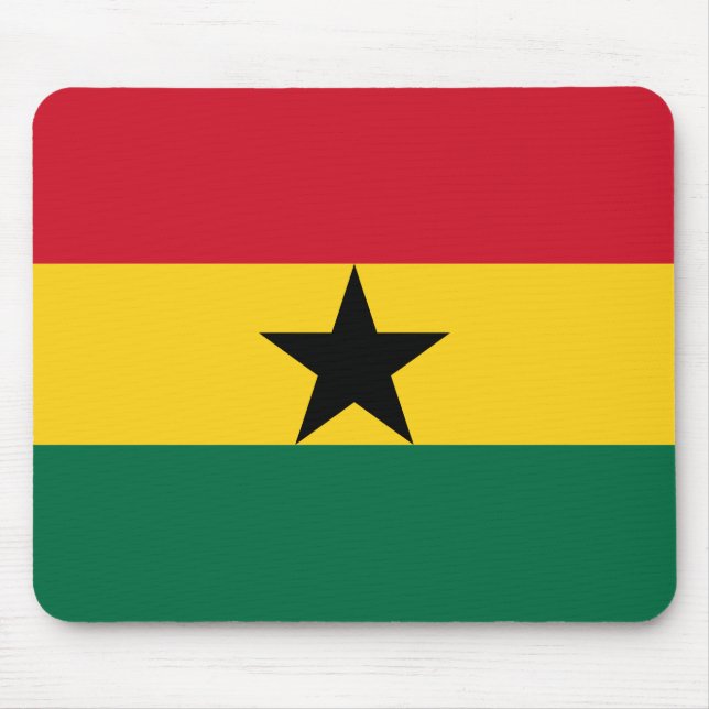 Mouse pad with Flag of Ghana (Front)