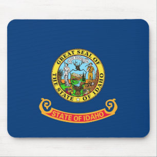 Mouse pad with Flag of Idaho State - USA