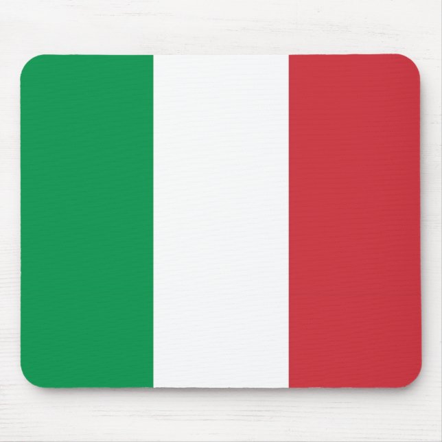 Mouse pad with Flag of Italy (Front)