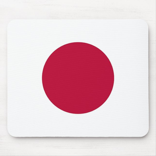 Mouse pad with Flag of Japan (Front)