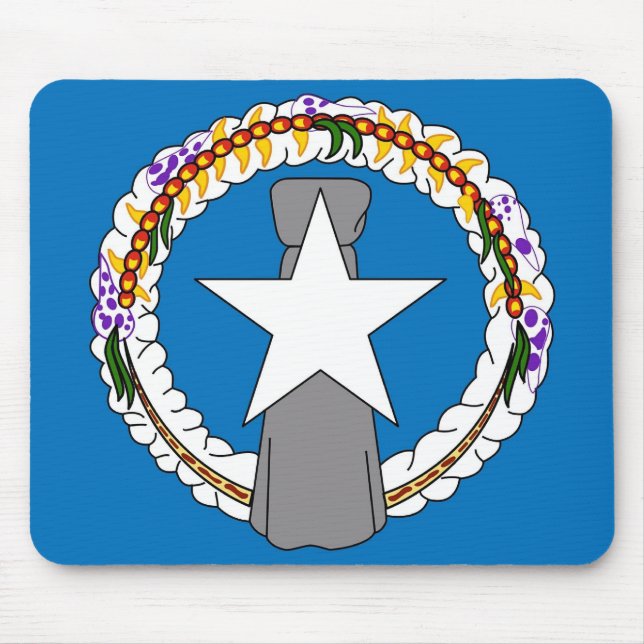 Mouse pad with Flag of Northern Mariana Islands (Front)
