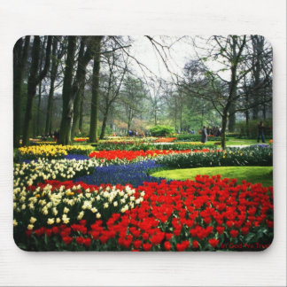 Mouse pad with Flower Garden in Holland