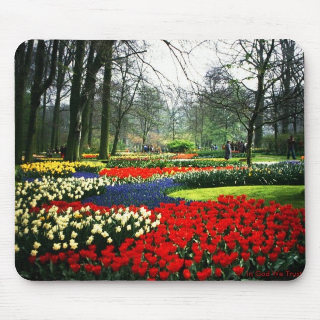Mouse pad with Flower Garden in Holland (Front)