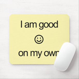 Mouse Pad with illustration and text