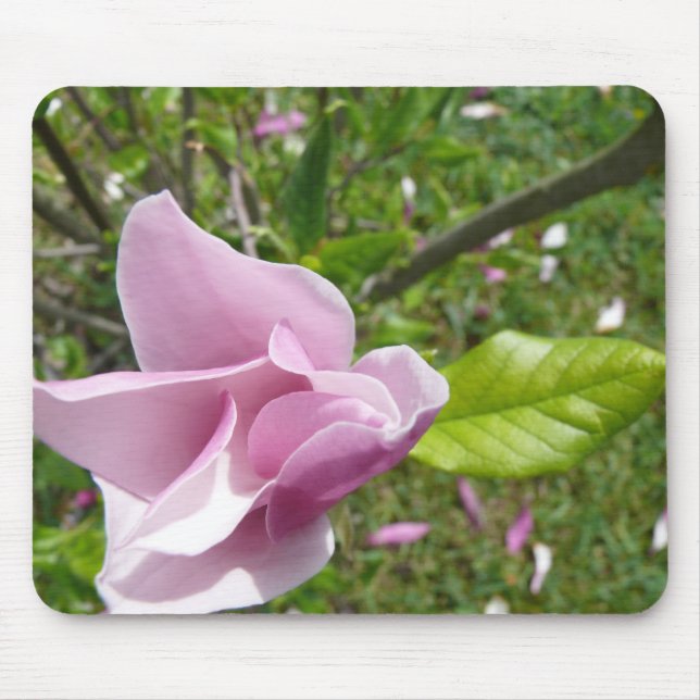 Mouse pad with magnolia flower (Front)