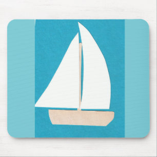 Mouse Pad with Sailboat Design