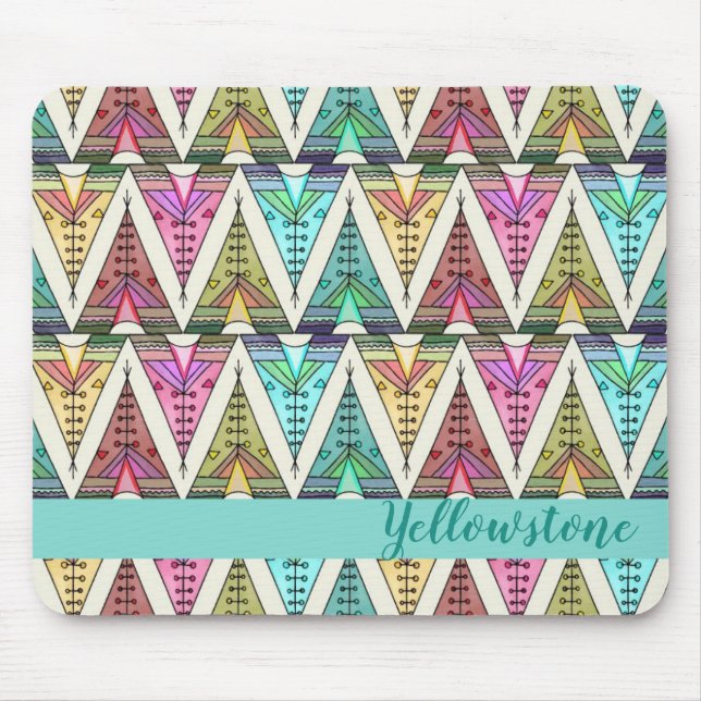 Mouse Pad-Yellowstone Native Art Mouse Pad (Front)