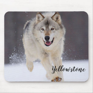 Mouse Pad-Yellowstone Wolf Pad