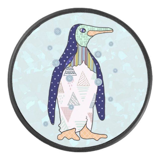Mouse penguin  hockey puck (Front)