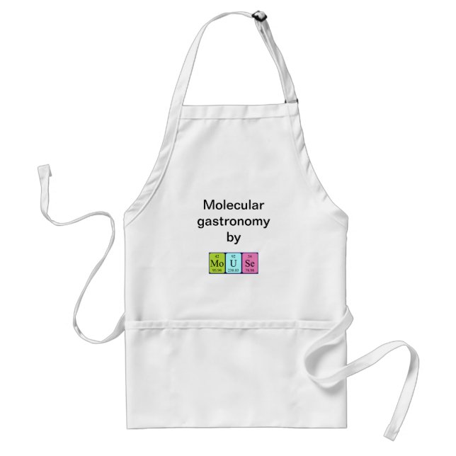 Mouse periodic table name apron (Front)