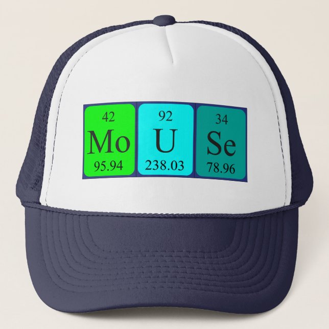 Mouse periodic table name hat (Front)