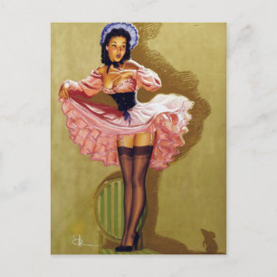 Mouse Pin Up Postcard